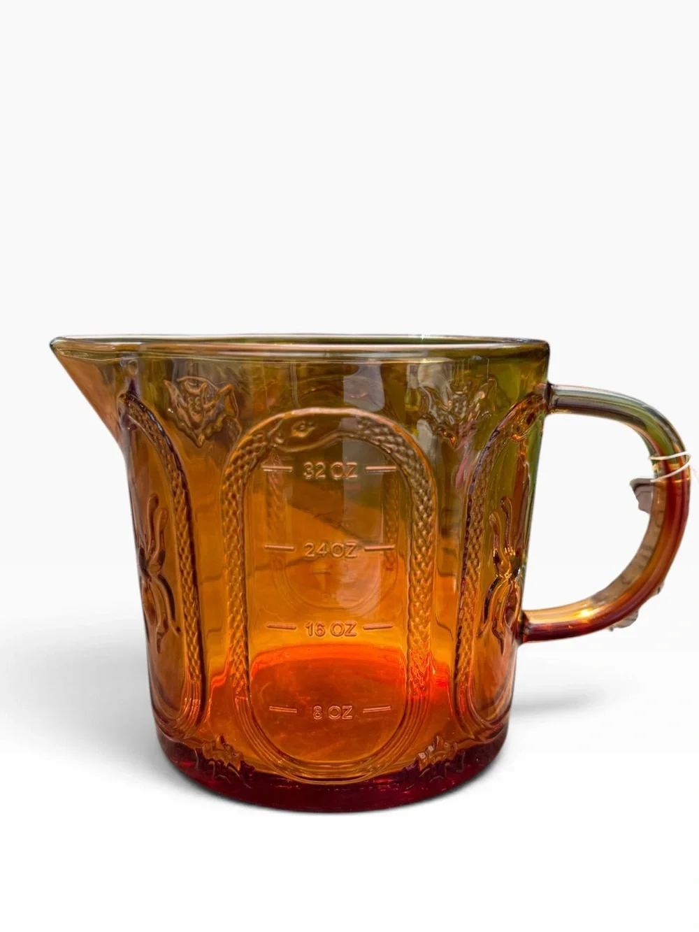 CWC Amber Glass Measuring Jug - Amber Colored 32oz Measuring Cup